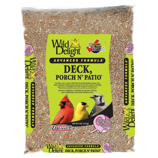 Wild Delight Deck, Porch, N, Patio Wild Bird Feed, 5 Lb. Bag Animals & Pet Supplies > Pet Supplies > Bird Supplies > Bird Food D & D Commodities   