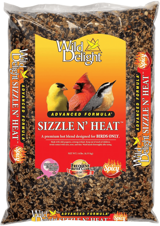Wild Delight Sizzle N' Heat Bird Food, 14 Lb Animals & Pet Supplies > Pet Supplies > Bird Supplies > Bird Food Wild Delight Standard Packaging 14 lb 