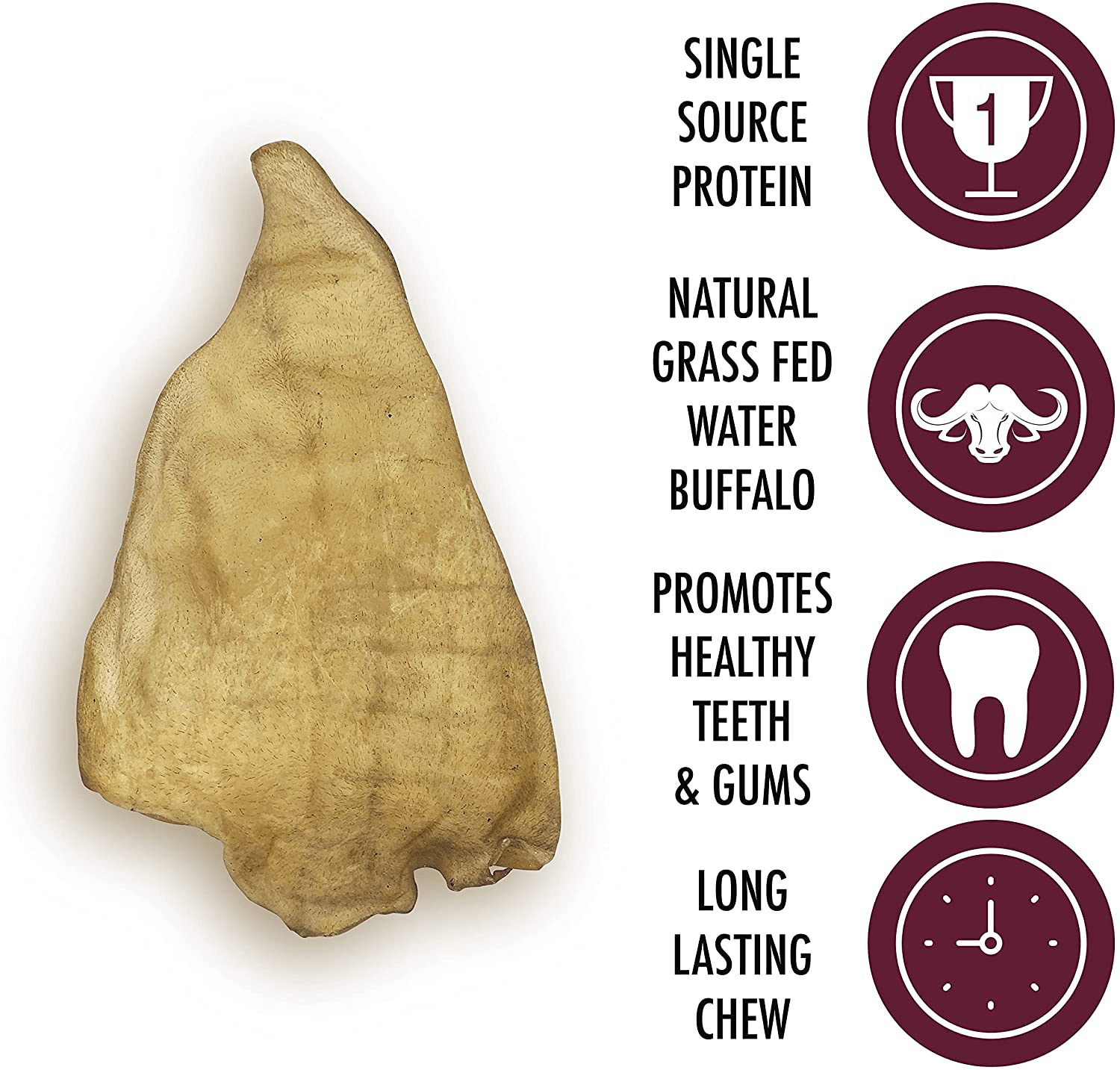 Wild Eats Natural Ear Dog Chews, Dog Treats & Dog Snacks (Great Alternative to Pig Ears for Dogs, Cow Ears for Dogs, Dog Bones & Rawhides for Dogs) Lamb or Water Buffalo in Multiple Styles & Sizes Animals & Pet Supplies > Pet Supplies > Small Animal Supplies > Small Animal Treats Wild Eats   