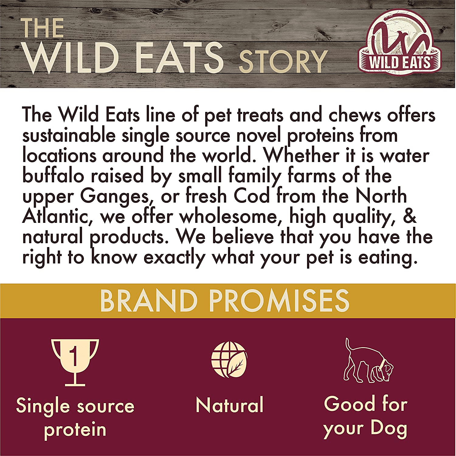 Wild Eats Natural Ear Dog Chews, Dog Treats & Dog Snacks (Great Alternative to Pig Ears for Dogs, Cow Ears for Dogs, Dog Bones & Rawhides for Dogs) Lamb or Water Buffalo in Multiple Styles & Sizes Animals & Pet Supplies > Pet Supplies > Small Animal Supplies > Small Animal Treats Wild Eats   