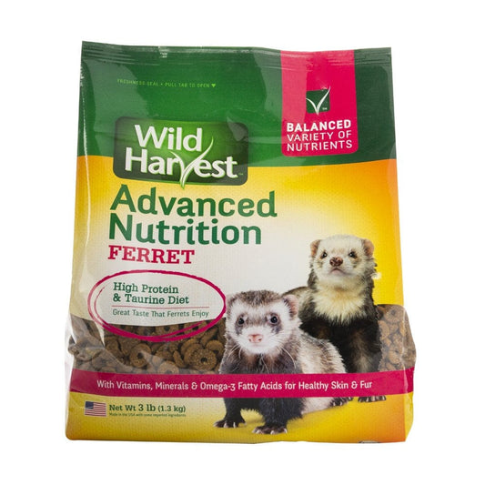 Wild Harvest Advanced Nutrition Ferret 3 Pounds, High Protein and Taurine Diet Animals & Pet Supplies > Pet Supplies > Small Animal Supplies > Small Animal Food Spectrum Brands 2 Pack  
