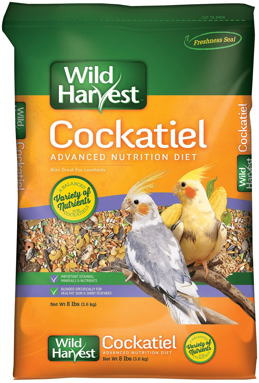 Wild Harvest Cockatiel Advanced Nutrition Diet, 8 Pound Animals & Pet Supplies > Pet Supplies > Bird Supplies > Bird Food Wild Harvest   