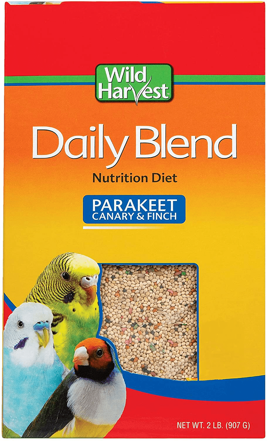 Wild Harvest Daily Blend for Parakeet, Canary, Finch & Small Birds 2Lb
