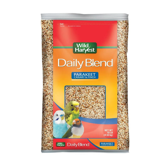 Wild Harvest Daily Blend Nutrition Diet Bird Food for Parakeet, Canary and Finch 10 Pounds Animals & Pet Supplies > Pet Supplies > Bird Supplies > Bird Food Wild Harvest   