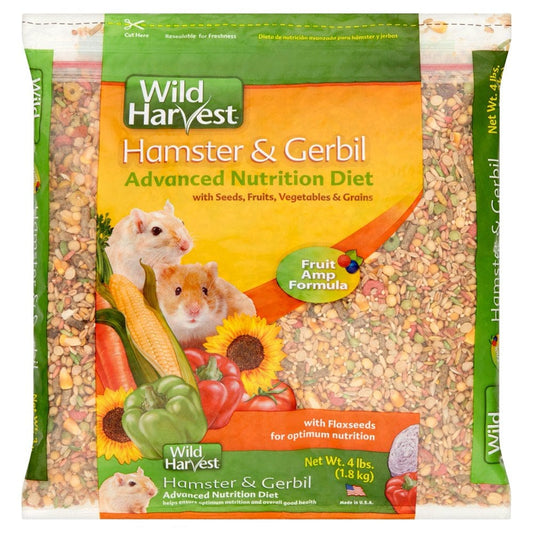 Wild Harvest Hamster and Gerbil Advanced Nutrition Diet, 4 Lbs. Animals & Pet Supplies > Pet Supplies > Small Animal Supplies > Small Animal Treats Spectrum Brands   
