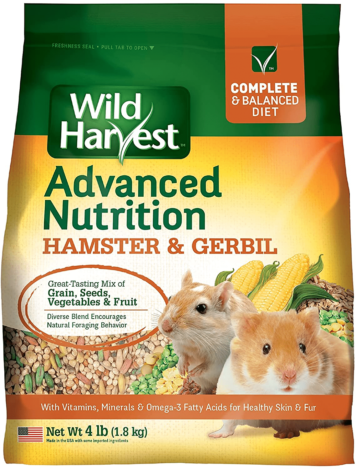 Wild Harvest Nutrition Diet and Advanced Nutrition Diet for Hamsters and Gerbils Animals & Pet Supplies > Pet Supplies > Small Animal Supplies > Small Animal Food Wild Harvest   