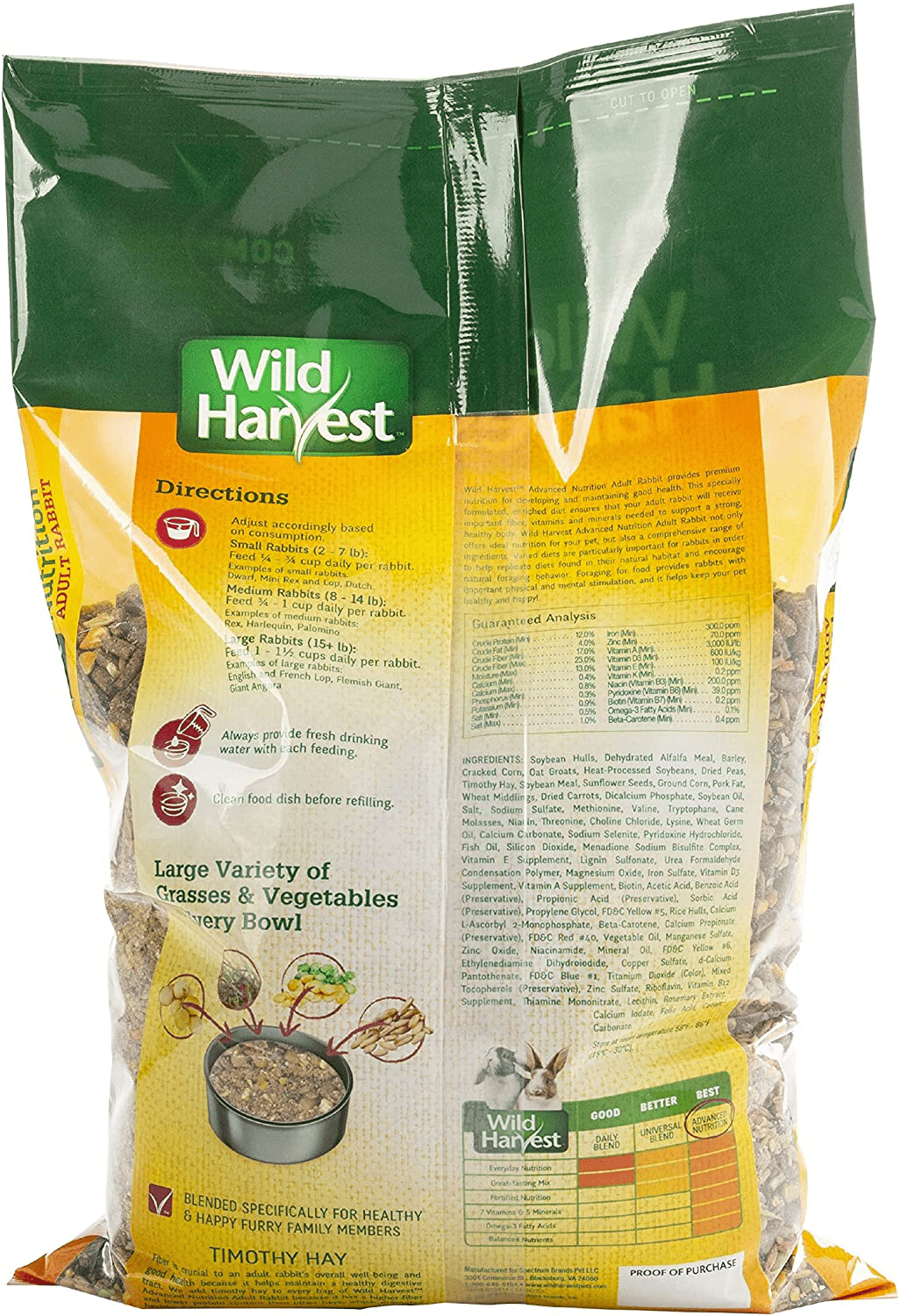 Wild Harvest Rabbit Food Blend Animals & Pet Supplies > Pet Supplies > Small Animal Supplies > Small Animal Food Wild Harvest   