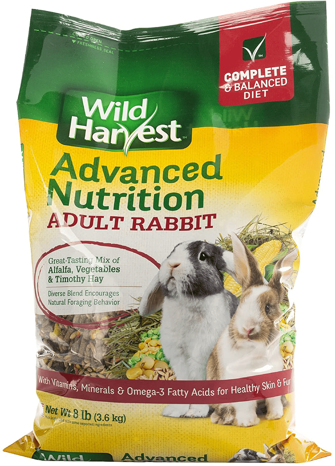 Wild Harvest Rabbit Food Blend Animals & Pet Supplies > Pet Supplies > Small Animal Supplies > Small Animal Food Wild Harvest brown 8 Pound (Pack of 1) 