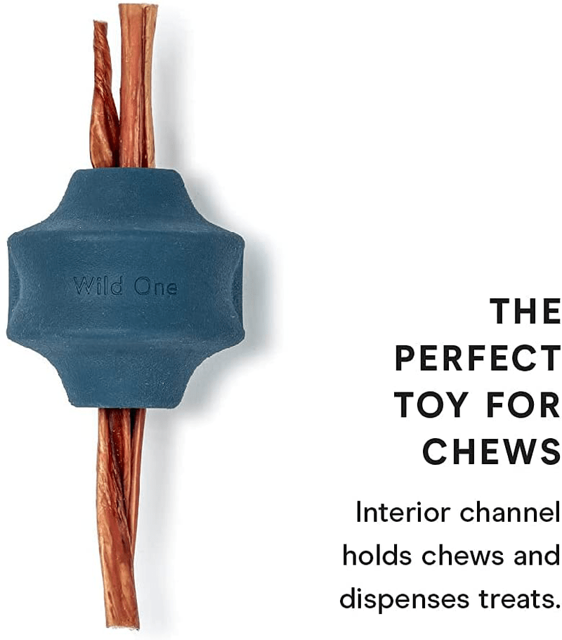 Wild One, Twist Toss Dog Toy, Navy, 100% Natural Rubber, Fun to Chew, Durable for All Breeds, Fetch Toy, Treat Dispensing Animals & Pet Supplies > Pet Supplies > Dog Supplies > Dog Toys Wild One   