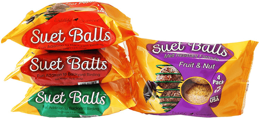 Wildlife Sciences Melt Resistant Suet Balls Variety 16 Pack, 4 Wrapped Packs of 4 Bird Suet Balls Animals & Pet Supplies > Pet Supplies > Bird Supplies > Bird Treats Wildlife Sciences   