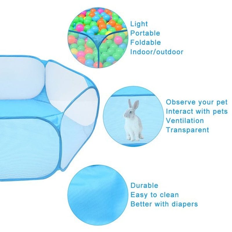 Willkey Pet Play Portable O Indoor/Outdoor Small Animal Cage Tent Fence for Children Hamster Chinchillas and Guinea-Pigs Animals & Pet Supplies > Pet Supplies > Small Animal Supplies > Small Animal Food willkey   