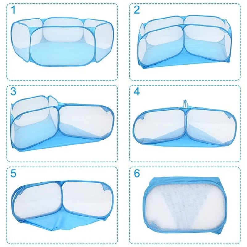 Willkey Pet Play Portable O Indoor/Outdoor Small Animal Cage Tent Fence for Children Hamster Chinchillas and Guinea-Pigs Animals & Pet Supplies > Pet Supplies > Small Animal Supplies > Small Animal Food willkey   