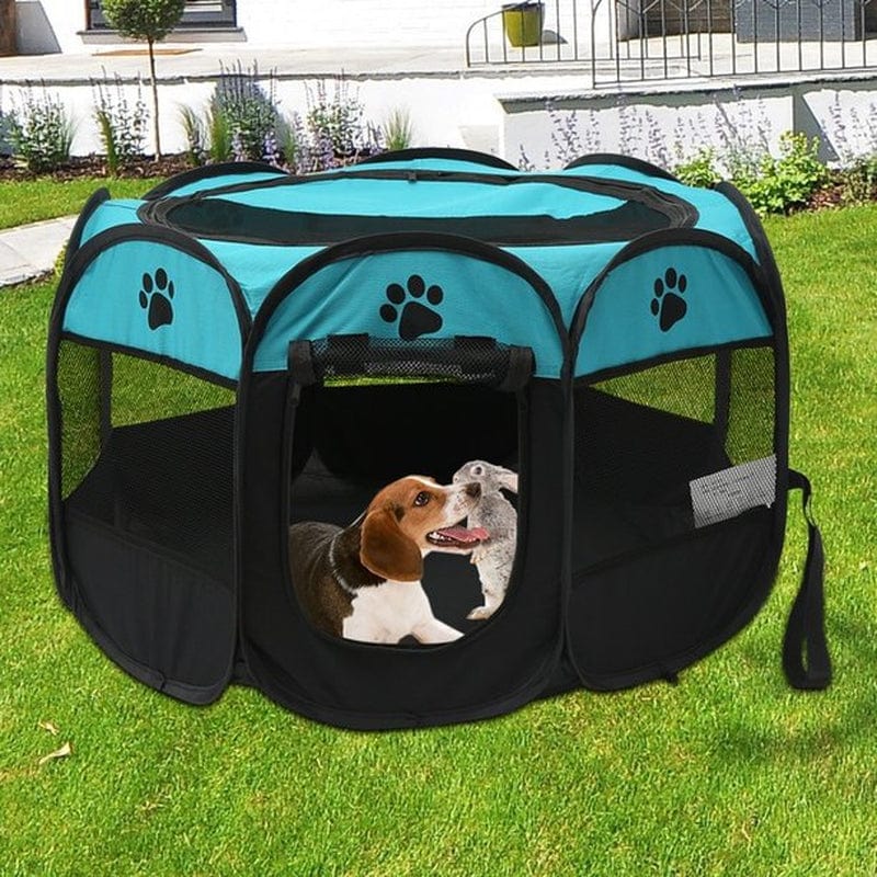 Willkey Portable Puppy Pet Tent Play Pen Fence Cage for Dog Cats Pigs Folding Run Kennel Animals & Pet Supplies > Pet Supplies > Dog Supplies > Dog Kennels & Runs willkey   