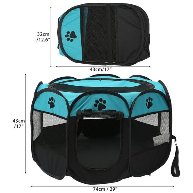 Willkey Portable Puppy Pet Tent Play Pen Fence Cage for Dog Cats Pigs Folding Run Kennel Animals & Pet Supplies > Pet Supplies > Dog Supplies > Dog Kennels & Runs willkey   