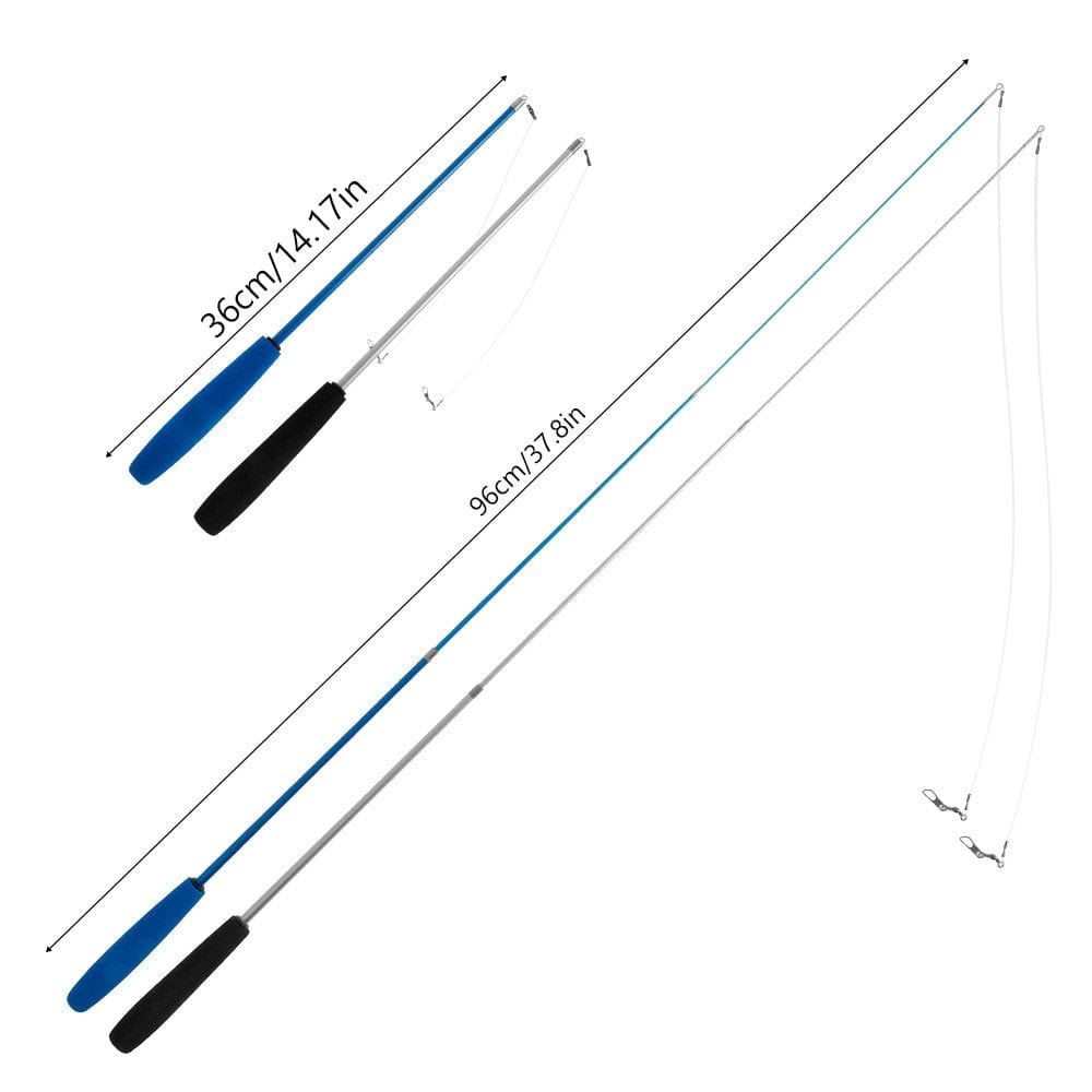 Willstar Interactive Cat Feathers Sticks Bells Wand Tease Pet Toy Colorful Extensible Fishing Rod Kitten Funny Playing Toy Game Animals & Pet Supplies > Pet Supplies > Cat Supplies > Cat Toys Willstar   