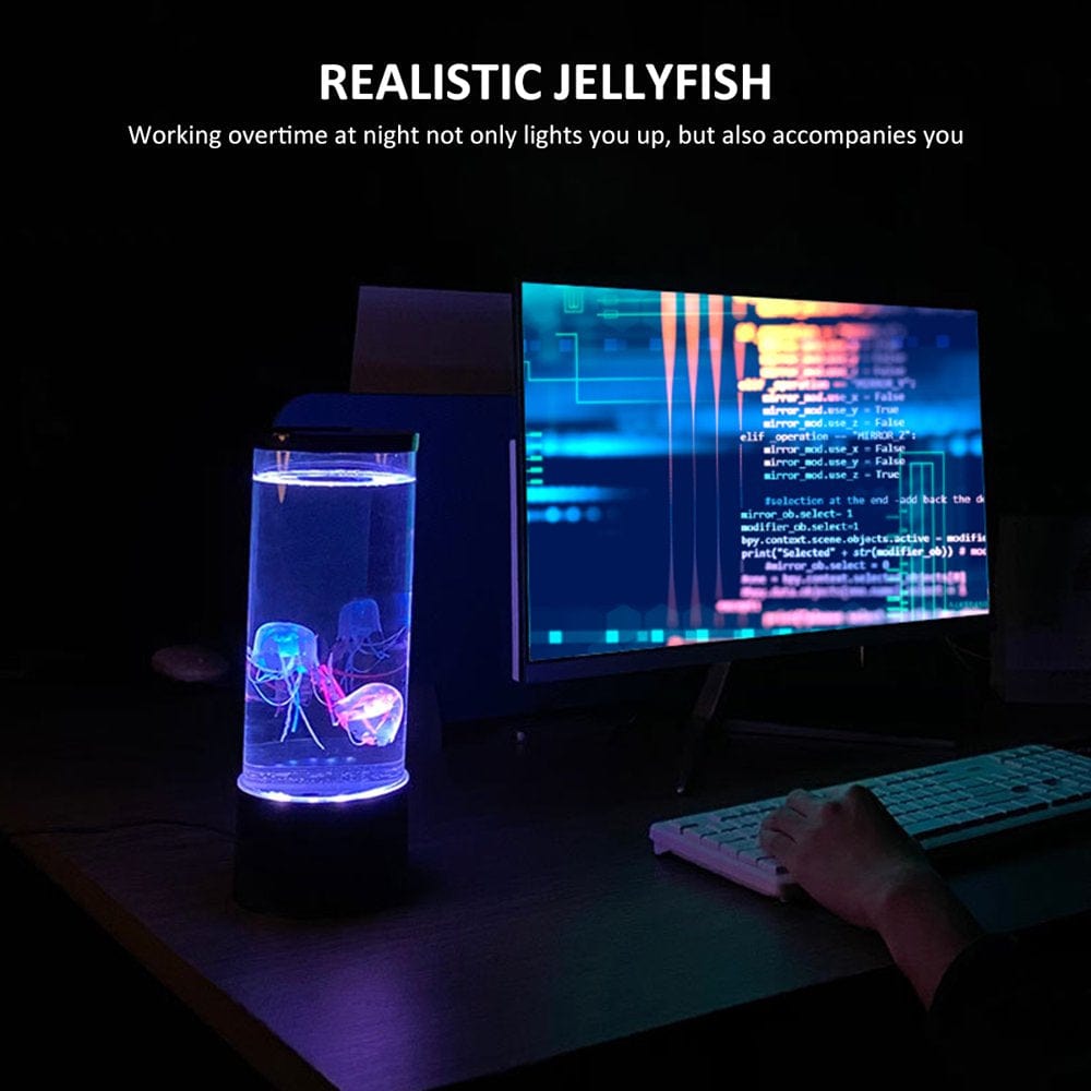 Willstar Jellyfish Lamp with Remote Control LED Night Light 16 Color Changing Lava Lamp Fancy Aquarium Jellyfish Real Jellyfish Gift for Kids and Adults US Animals & Pet Supplies > Pet Supplies > Fish Supplies > Aquarium Lighting Willstar   