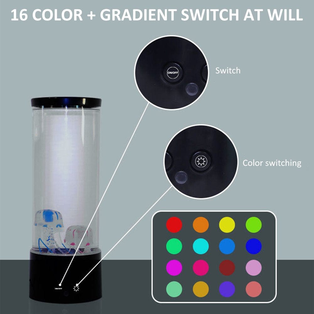 Willstar Jellyfish Lamp with Remote Control LED Night Light 16 Color Changing Lava Lamp Fancy Aquarium Jellyfish Real Jellyfish Gift for Kids and Adults US Animals & Pet Supplies > Pet Supplies > Fish Supplies > Aquarium Lighting Willstar   