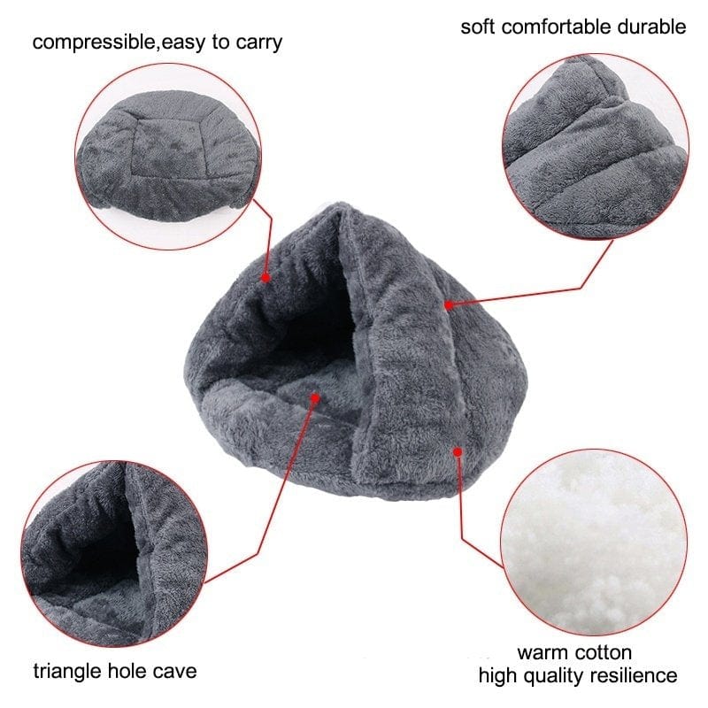 Willstar Sofa Pet Beds Nest Cat Dog Sleeping Bag Animal Bed Cave House Puppy Tent Cushion Washable Half Covered Slipper Shape for Small Medium Dogs Cats Animals & Pet Supplies > Pet Supplies > Cat Supplies > Cat Beds Willstar   