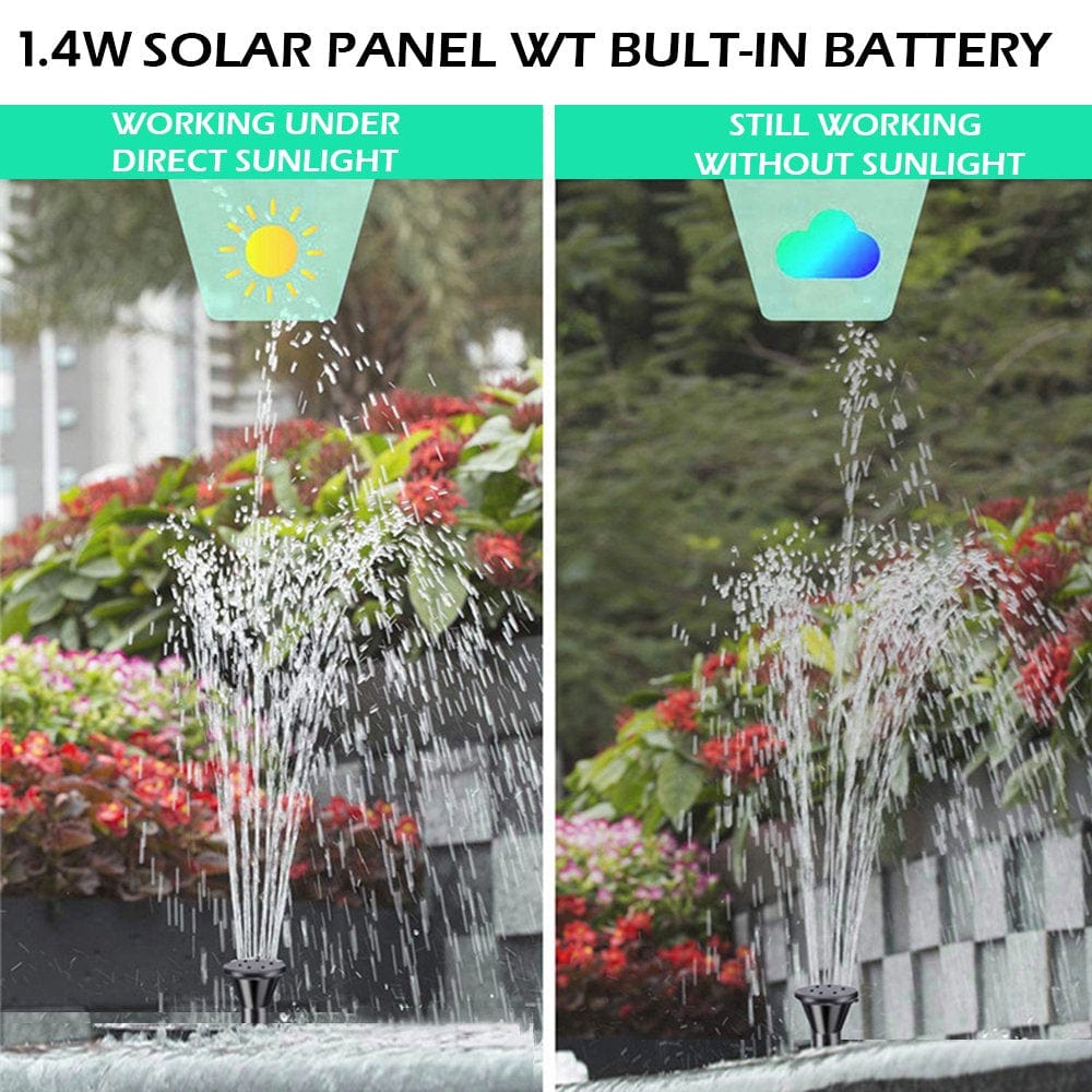 Willstar Solar Fountain, Bird Bath Fountain, Solar Panel Pump, Floating Pump, Pool Fountain with 8 Nozzles 2 Plastic Tubings for Bird Bath, Pond, Pool, Fish Tank, Aquarium and Garden Animals & Pet Supplies > Pet Supplies > Fish Supplies > Aquarium & Pond Tubing 724339165   