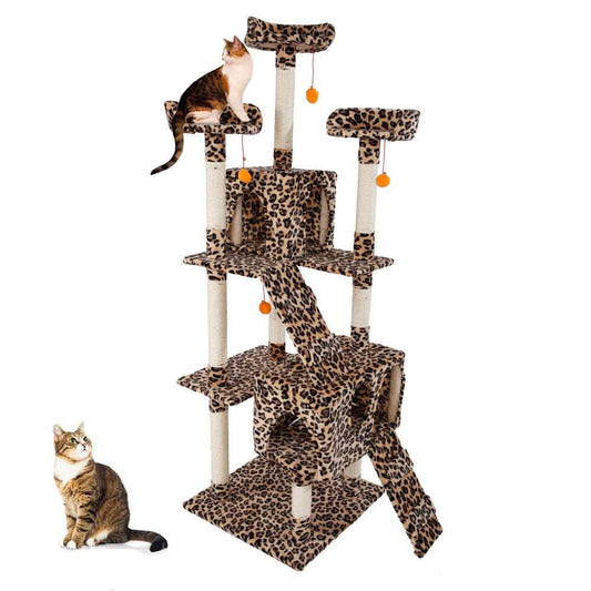 Winado 72" Cat Tree Condo Furniture Scratching Post Pet Kitty Play House