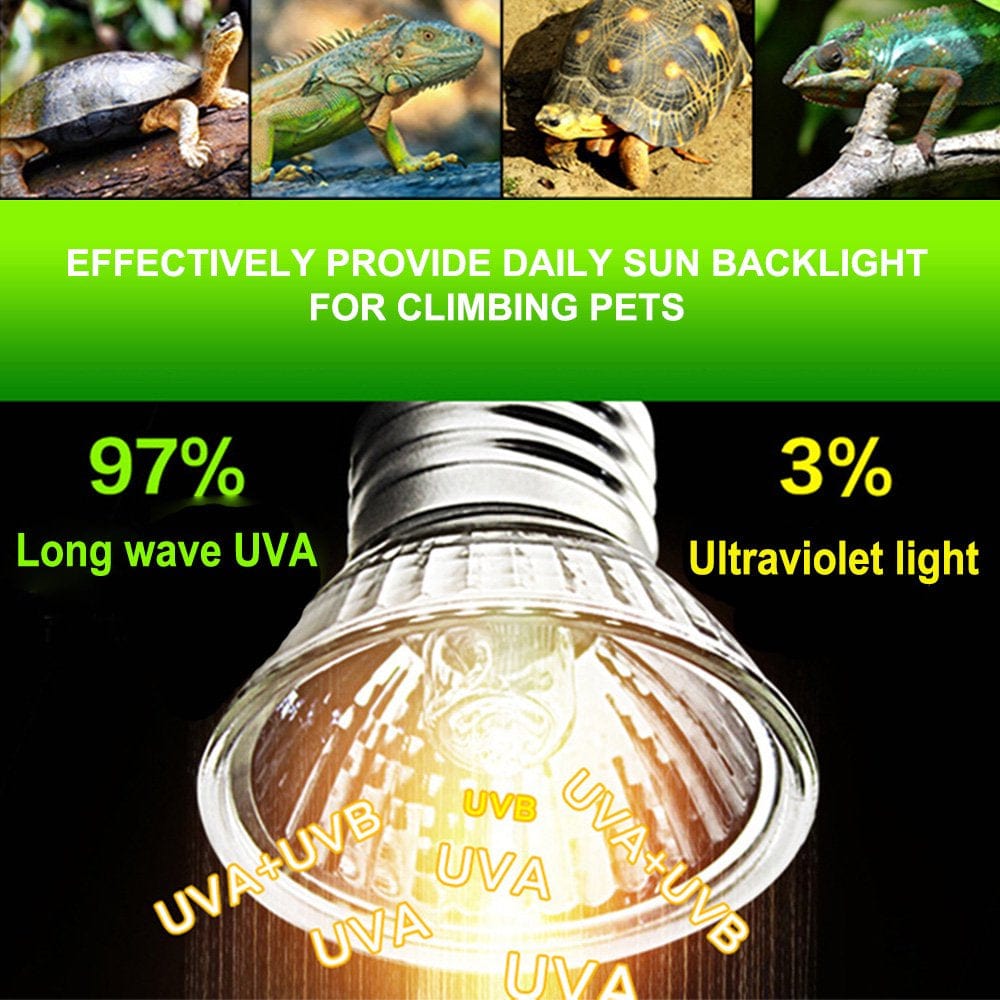 Winbang 25/50W Reptile Heat Lamp Turtle Tortoise Pet Basking UV Full Spectrum Bulbs Crawler Heating Lamp Amphibians Temperature Control Animals & Pet Supplies > Pet Supplies > Reptile & Amphibian Supplies > Reptile & Amphibian Habitat Heating & Lighting Winbang   