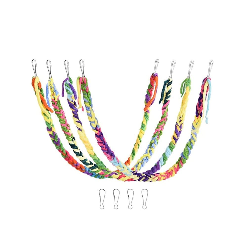 Winbang Handmade Sugar Glider Toys for Climbing Exercising Hanging Toy Cage Accessories for Bird Rope Perch Swing Toy Animals & Pet Supplies > Pet Supplies > Bird Supplies > Bird Cage Accessories Winbang   