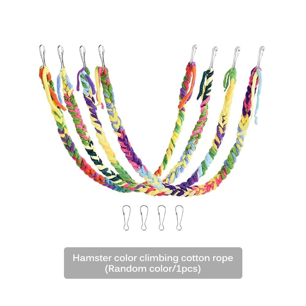 Winbang Handmade Sugar Glider Toys for Climbing Exercising Hanging Toy Cage Accessories for Bird Rope Perch Swing Toy Animals & Pet Supplies > Pet Supplies > Bird Supplies > Bird Cage Accessories Winbang   