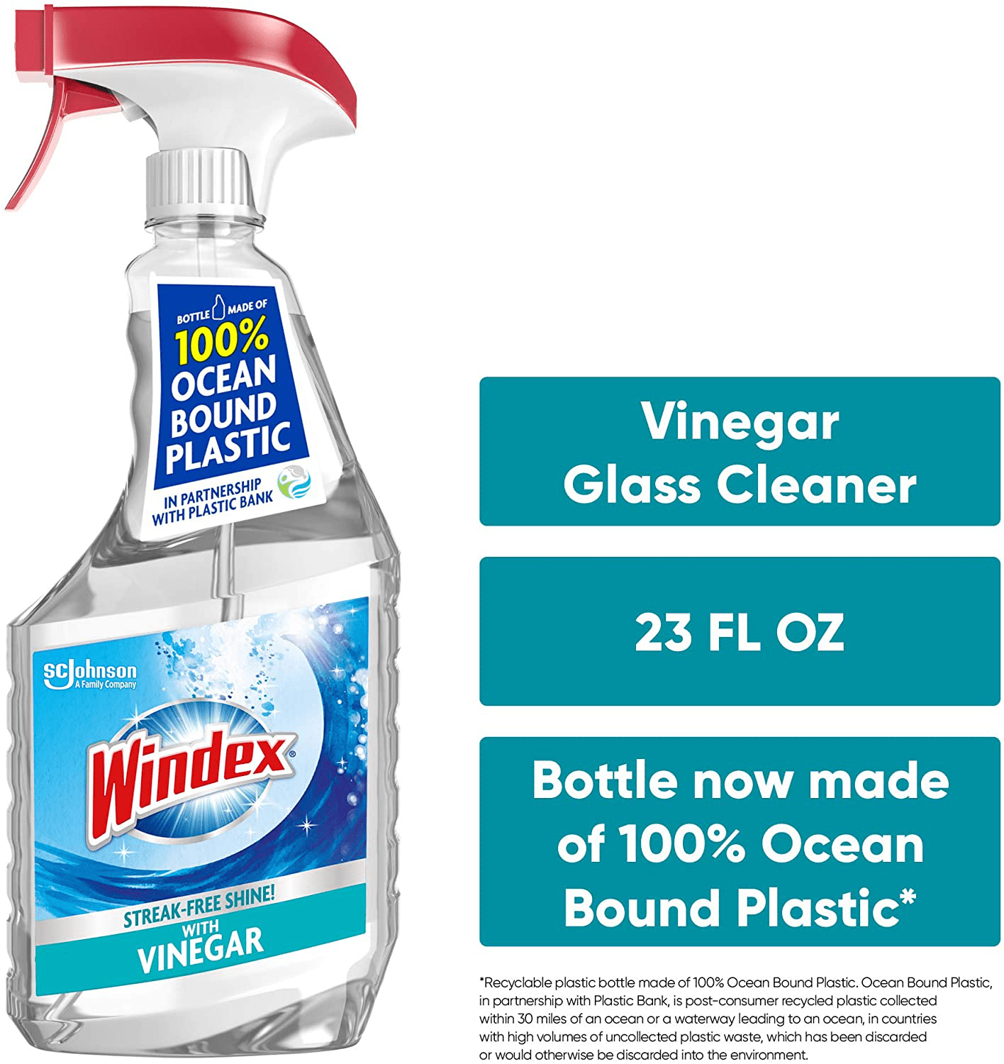 Windex Vinegar Multi-Surface Spray, Fresh, Clear 23 Fl Oz Animals & Pet Supplies > Pet Supplies > Fish Supplies > Aquarium Cleaning Supplies SCJohnson   