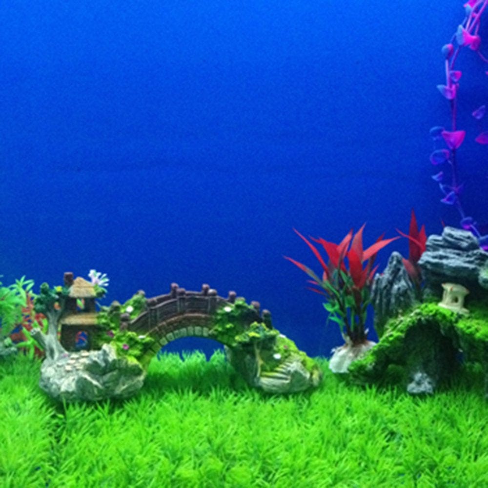 Windfall Aquarium Resin Craft Bridge Cave Shrimp Landscaping Fish Tank Ornament Decor