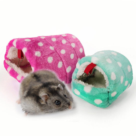 Windfall Mini Hamster Hedgehog Warm Chinchilla Guinea Pig Nest Small Animal Pet Bed House Animals & Pet Supplies > Pet Supplies > Small Animal Supplies > Small Animal Bedding windfall S Pink 