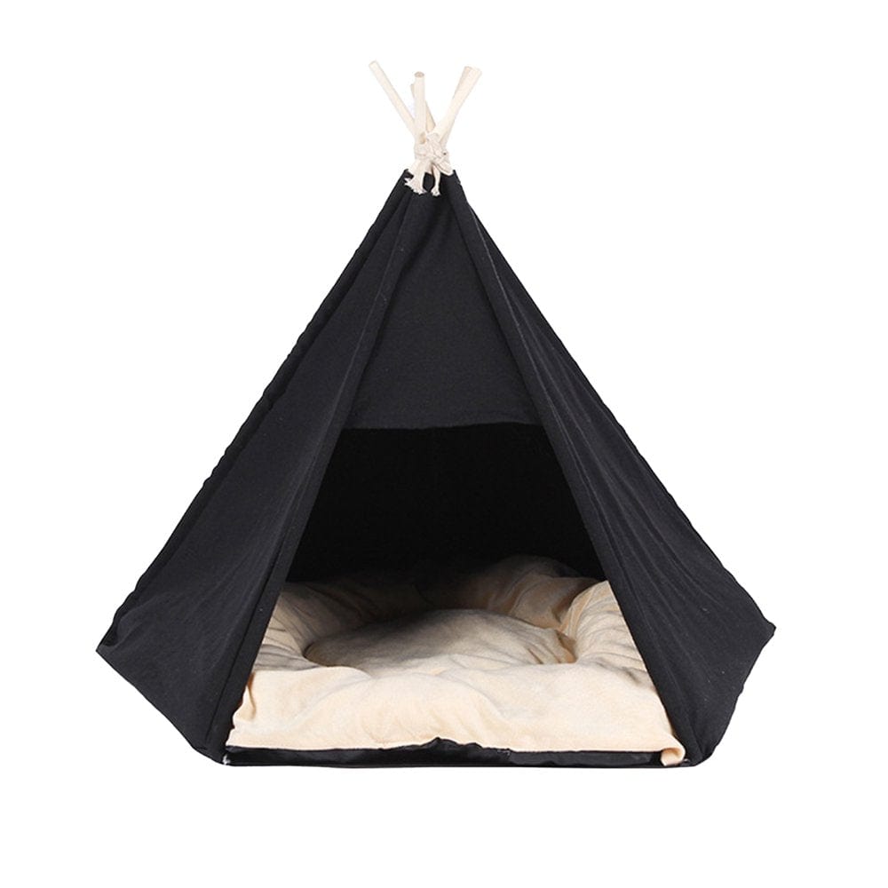 Windfall Pet Teepee with Cushion, Cat Tent, Dog(Puppy)/Cat House with Bed, Pet Tent Bed Indoor Outdoor Animals & Pet Supplies > Pet Supplies > Dog Supplies > Dog Houses windfall   