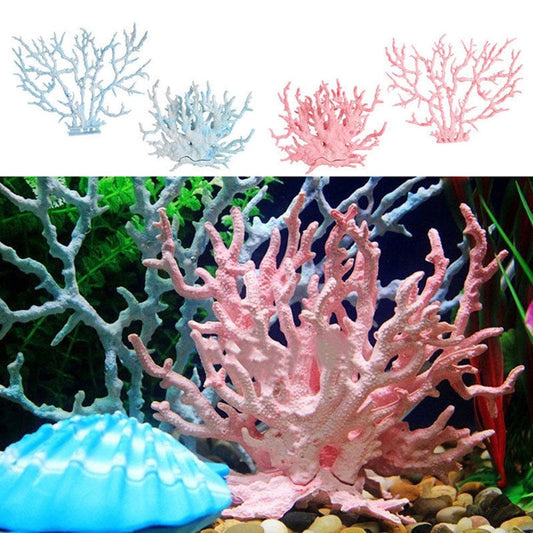 Windfall Plastic Simulation Fish Tank Artificial Aquarium Reef Coral Decor Ornaments Animals & Pet Supplies > Pet Supplies > Fish Supplies > Aquarium Decor windfall Large Blue Coral  