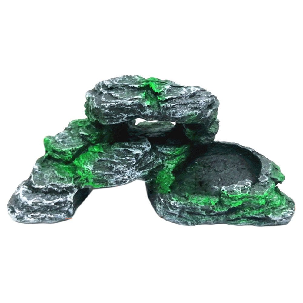 Windfall Shale Step Ledge for Aquariums Terrariums, Adds Hiding Spots, Swim Throughs, Basking Ledges for Fish, Reptiles, Amphibians, and Small Animals Animals & Pet Supplies > Pet Supplies > Reptile & Amphibian Supplies > Reptile & Amphibian Habitat Accessories windfall Style#A2  