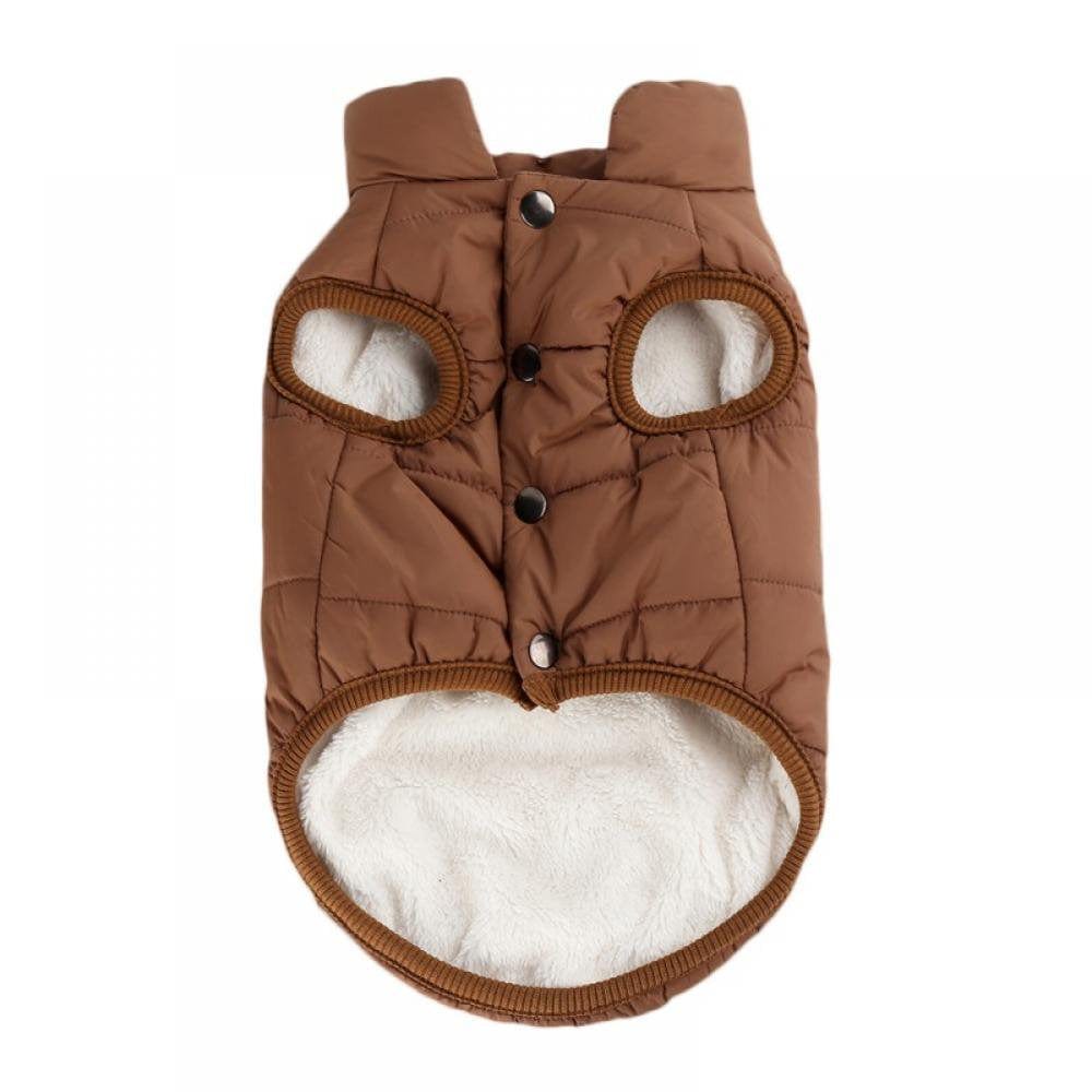 Windproof Dog Winter Coat Waterproof Dog Jacket Warm Dog Vest Cold Weather Pet Apparel with 2 Layers Fleece Lined for Small Medium Large Dogs Animals & Pet Supplies > Pet Supplies > Dog Supplies > Dog Apparel Wuff Meow   