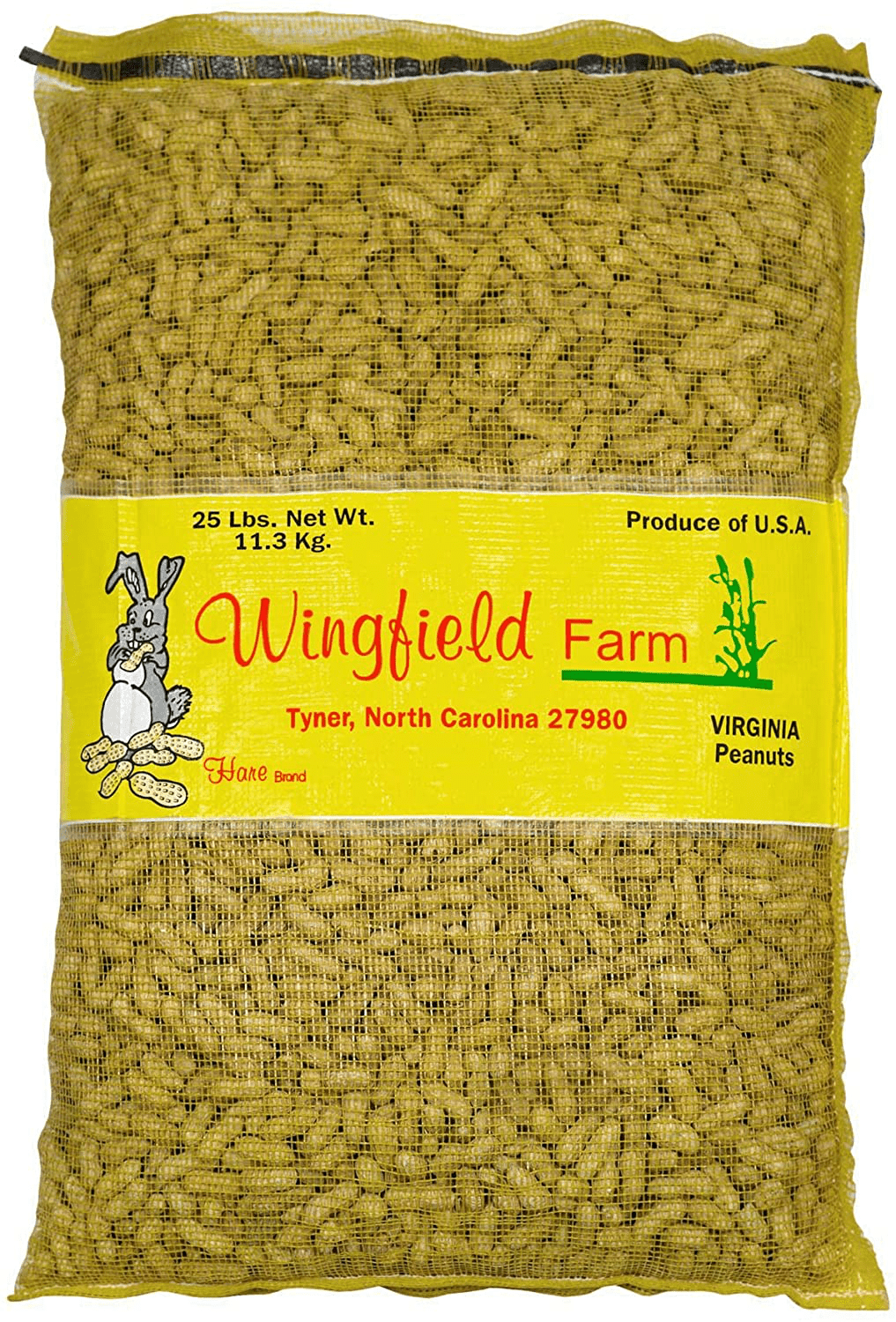 Wingfield Farm WINGFIELD-25 25 Lb Virginia in Shell Animal Peanuts (25Lb Bag) for Wildlife, Yellow Animals & Pet Supplies > Pet Supplies > Bird Supplies > Bird Food Wingfield Farm   