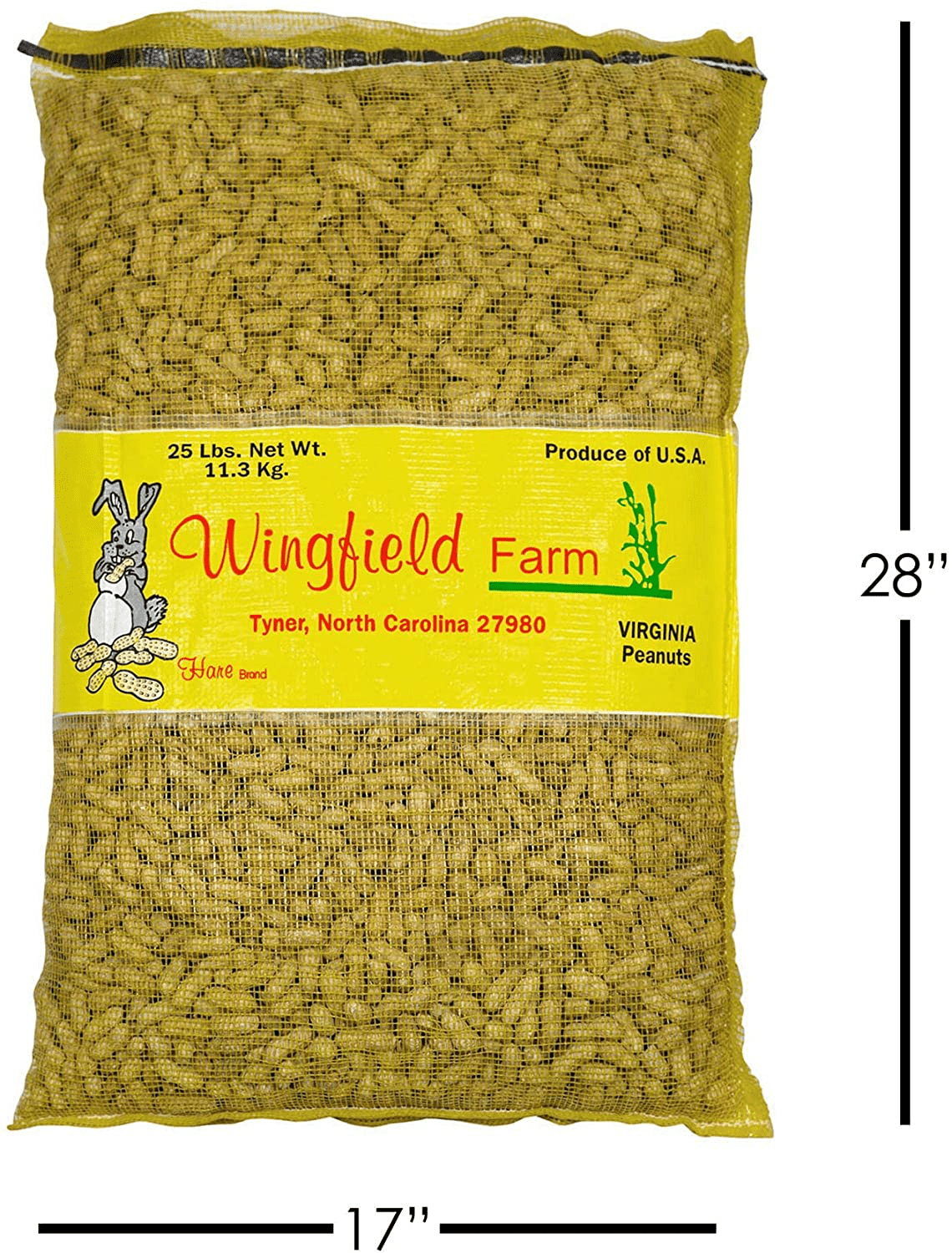 Wingfield Farm WINGFIELD-25 25 Lb Virginia in Shell Animal Peanuts (25Lb Bag) for Wildlife, Yellow Animals & Pet Supplies > Pet Supplies > Bird Supplies > Bird Food Wingfield Farm   