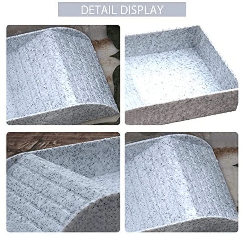 WINGOFFLY Large Reptile Feeding Dish with Ramp and Basking Platform Plastic Turtle Food and Water Bowl Also Fit for Bath Aquarium Habitat for Lizards Amphibians Animals & Pet Supplies > Pet Supplies > Reptile & Amphibian Supplies > Reptile & Amphibian Habitat Accessories WINGOFFLY   