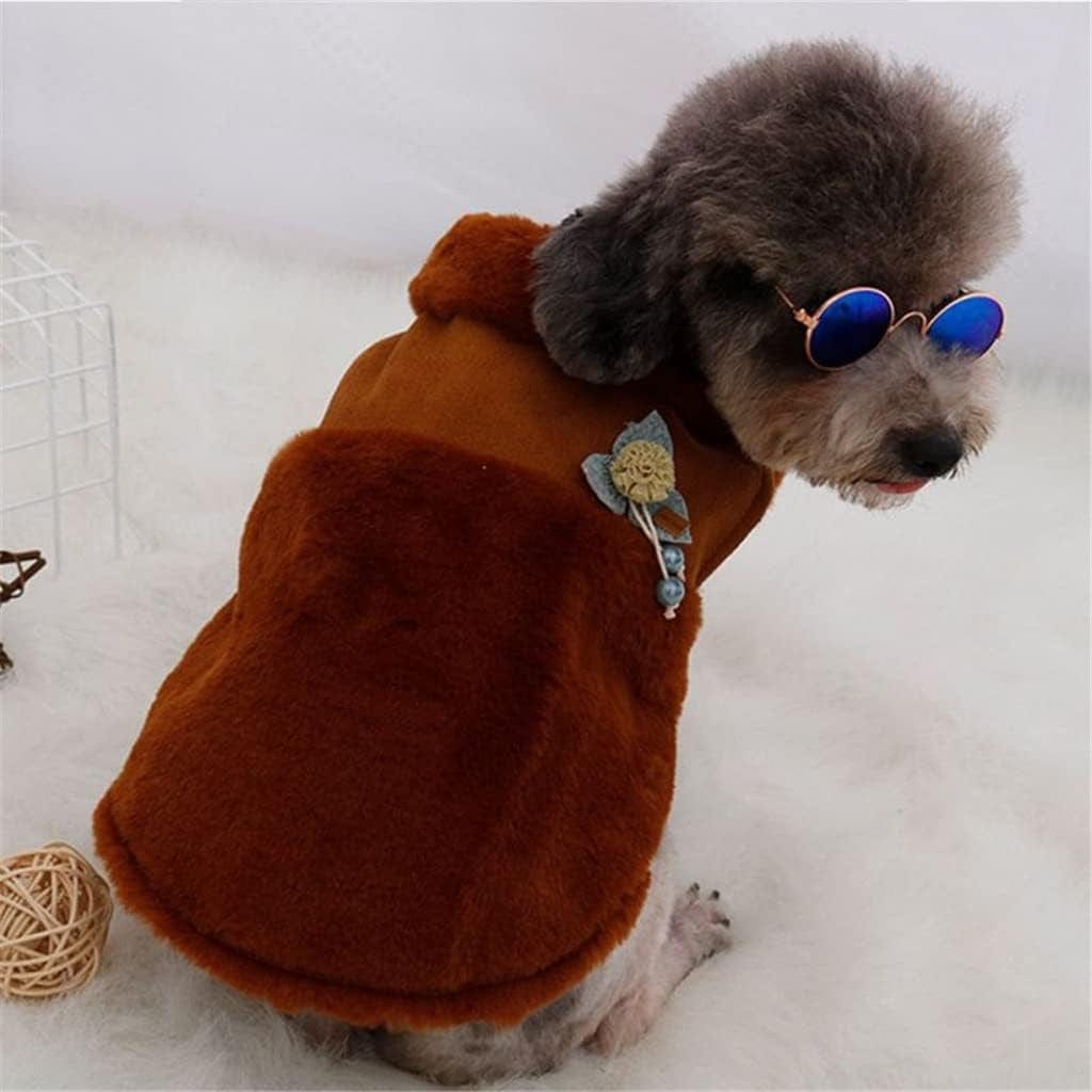 Winter Dog Coat Fleece Pet Dog Clothes Comfortable Warm Plush Pet Vest Jacket for Small Medium Dog Coat (A S Code) Animals & Pet Supplies > Pet Supplies > Dog Supplies > Dog Apparel Tomator   