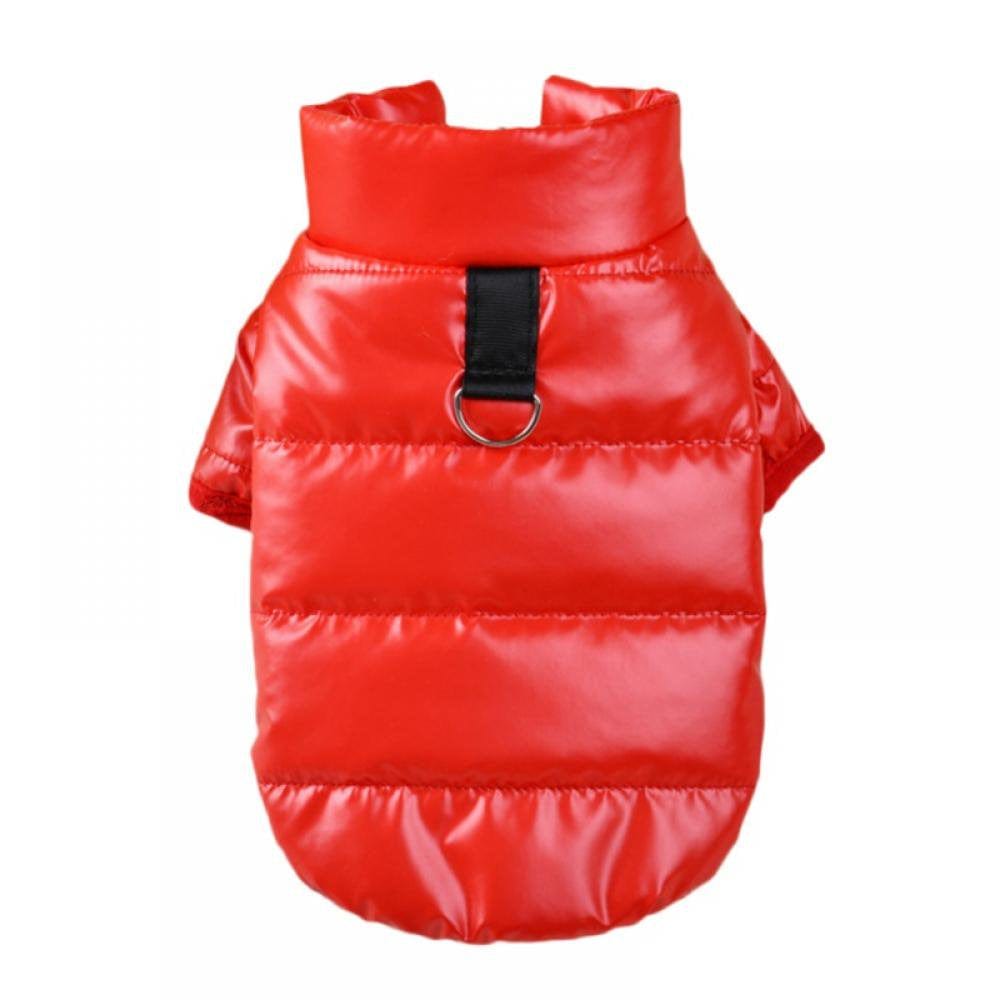 Winter Dog Coat Puppy Pet Cat Vest Snowsuit Clothes for Small Dogs, Waterproof Dog Jumpsuit Puffer, Soft Warm Fleece Lined Pet Apparel Clothing for Chihuahua Poodles French Bulldog Animals & Pet Supplies > Pet Supplies > Dog Supplies > Dog Apparel ZenBath XL Red 