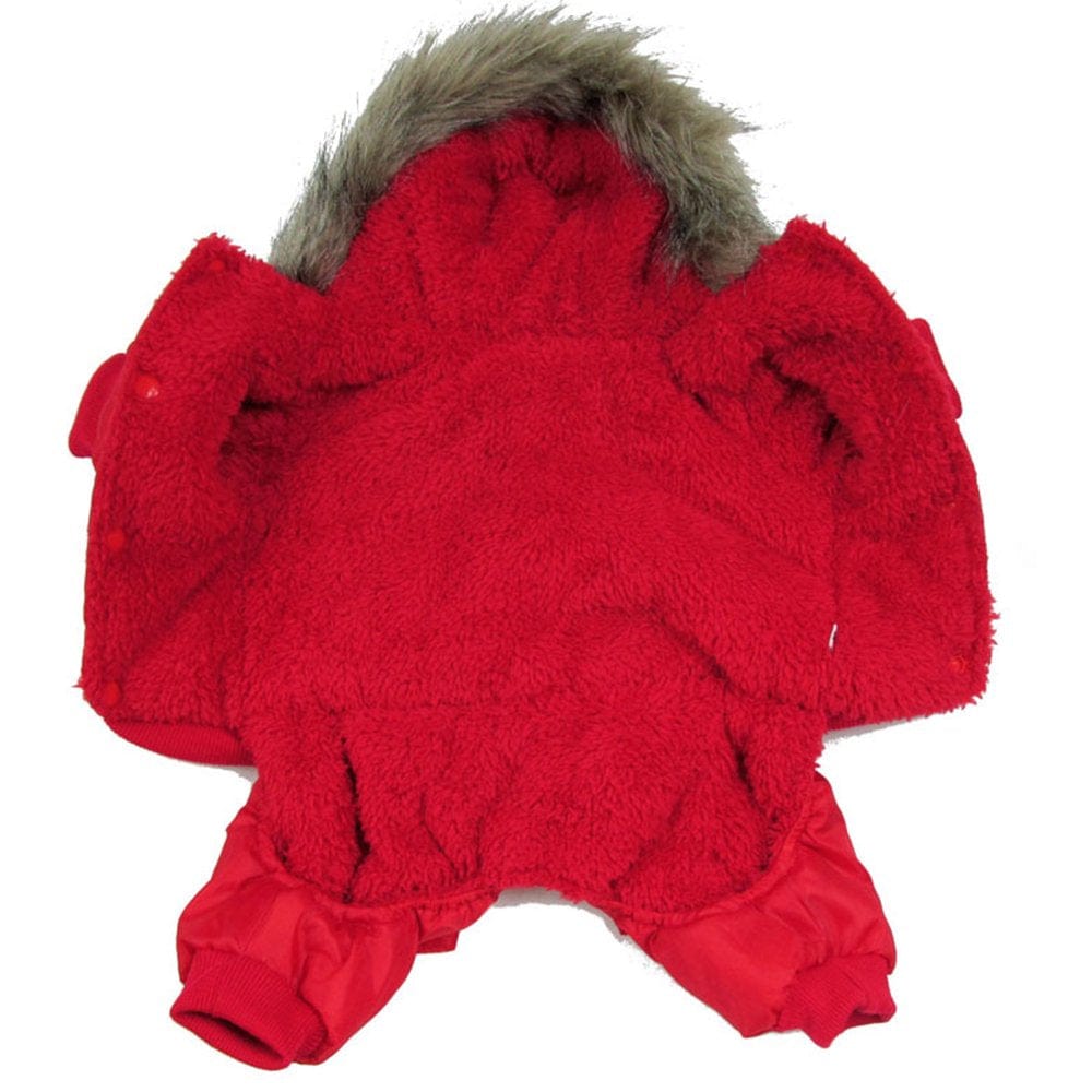 Winter Warm Small Dog Coats, Cozy Waterproof Windproof Dog Vest, Winter Warm Dog Apparel, Puppy Warm Fleece down Jackets Clothes, Pet Dogs Padded Vest Harness, Warm Fleece Padded Pet Vest, S-XL, Red Animals & Pet Supplies > Pet Supplies > Dog Supplies > Dog Apparel LINKABC   