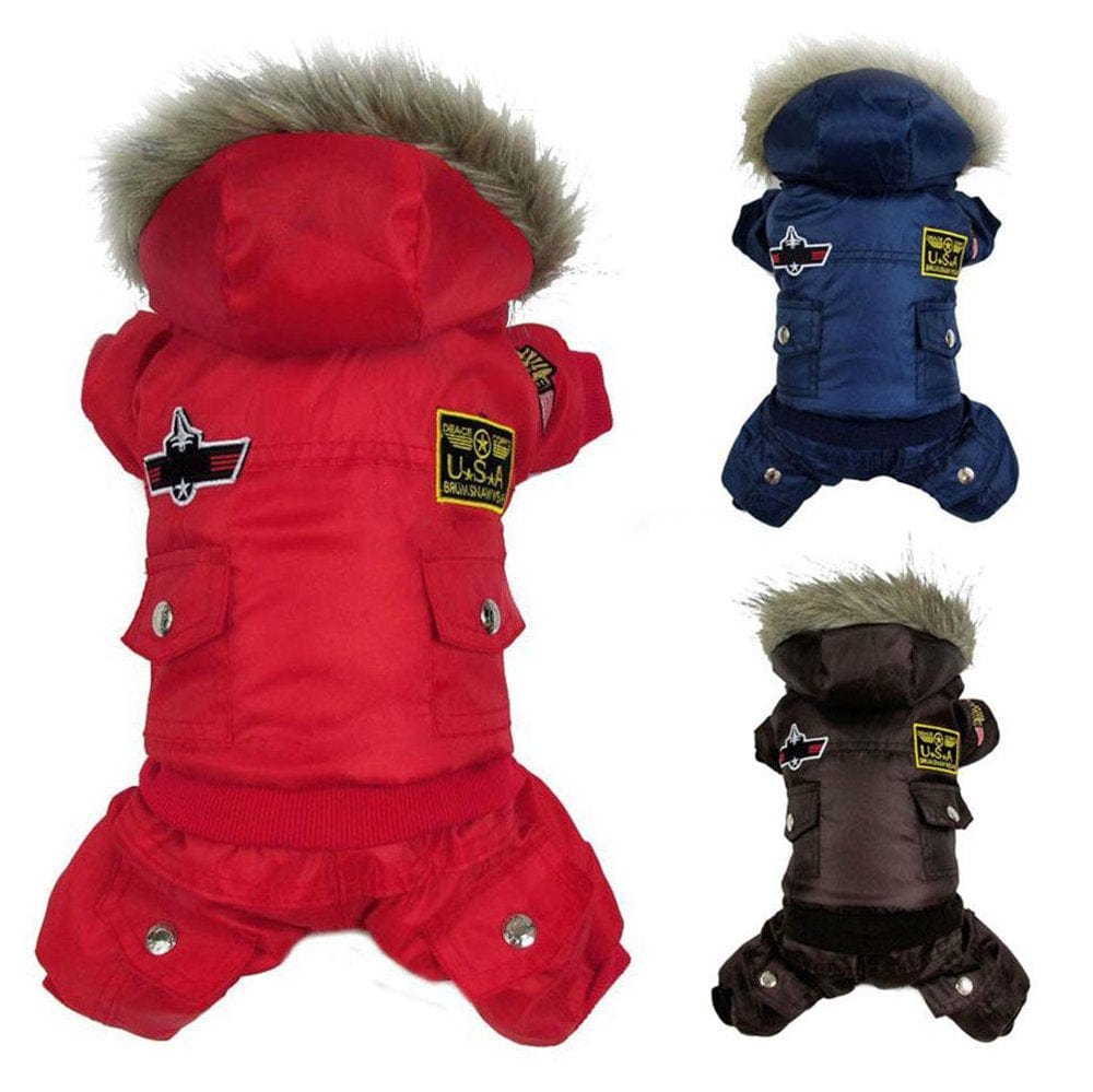 Winter Warm Small Dog Coats, Cozy Waterproof Windproof Dog Vest, Winter Warm Dog Apparel, Puppy Warm Fleece down Jackets Clothes, Pet Dogs Padded Vest Harness, Warm Fleece Padded Pet Vest, S-XL, Red