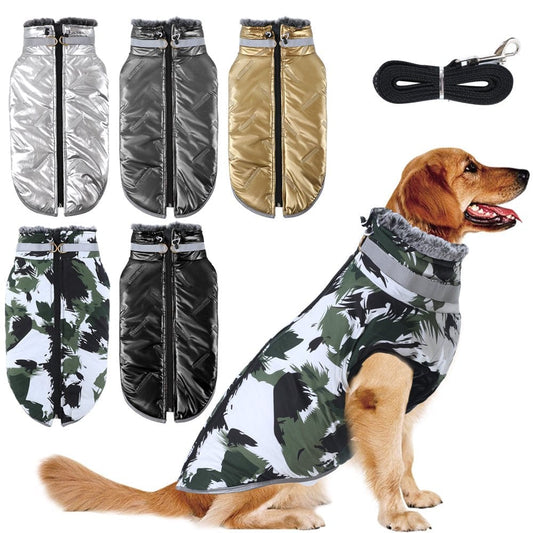 Winter Waterproof Dog Vest Coat Windproof Warm Reversible Dog Jacket for Cold Weather Puppy Dog Outwear Apparels for Small Medium Large Dogs Animals & Pet Supplies > Pet Supplies > Dog Supplies > Dog Apparel Bbonlinedress L BWG 