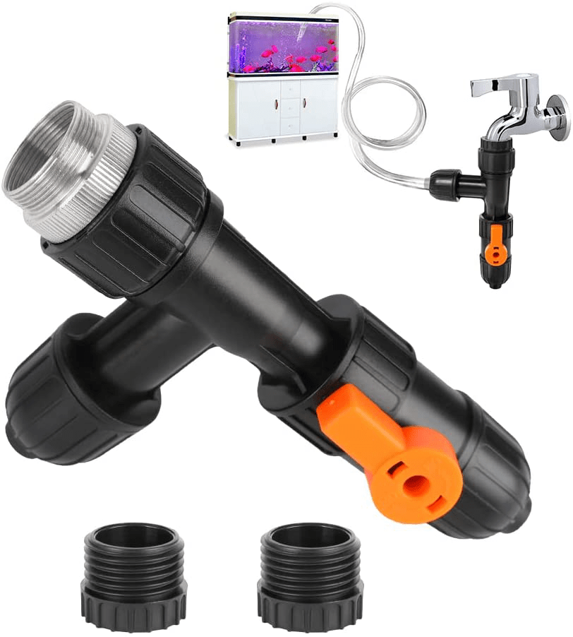 WIOR Water Changer Kit, 3 Pcs Aquarium Water Changer with 2 Faucet Nozzles Connectors Water Changer Replacement Parts for Fish Tank Cleaning Animals & Pet Supplies > Pet Supplies > Fish Supplies > Aquarium Cleaning Supplies WIOR   