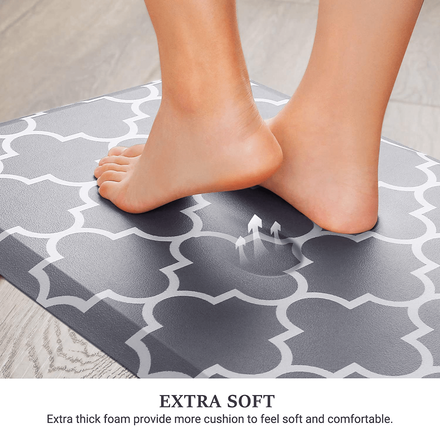 Kitchen Floor Mat Waterproof Anti-Fatigue Non Slip 1 Kitchen Cushioned  Thick Rug