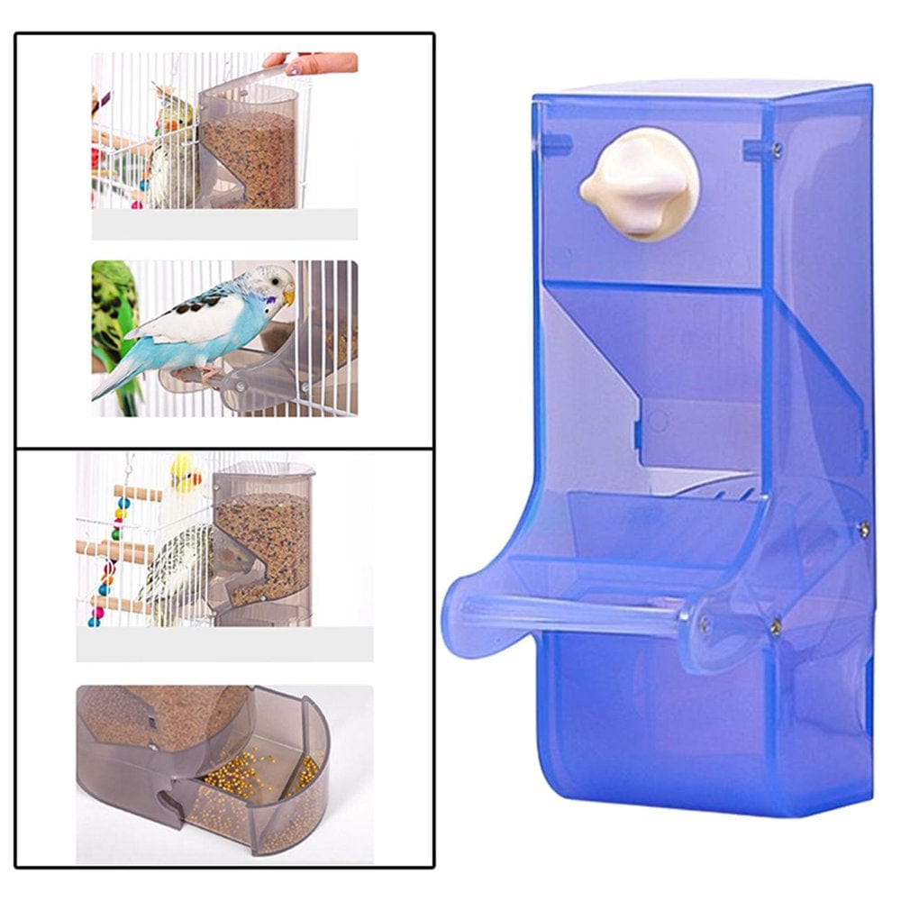 Without Mess Bird Cage Feeders Automatic Parrot Seed Tube Birds Cage Accessories Animals & Pet Supplies > Pet Supplies > Bird Supplies > Bird Cage Accessories Colcolo   
