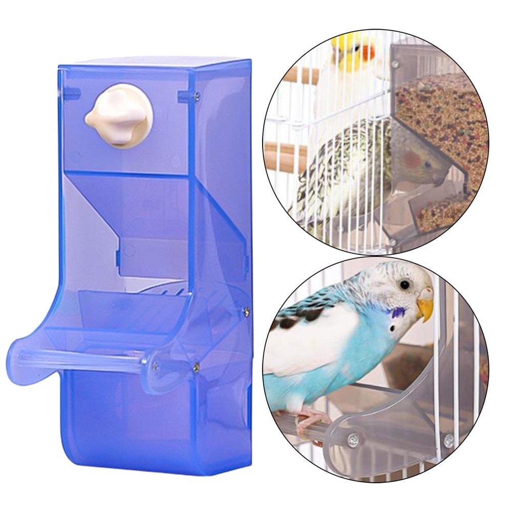 Without Mess Bird Cage Feeders Automatic Parrot Seed Tube Birds Cage Accessories Animals & Pet Supplies > Pet Supplies > Bird Supplies > Bird Cage Accessories Colcolo   