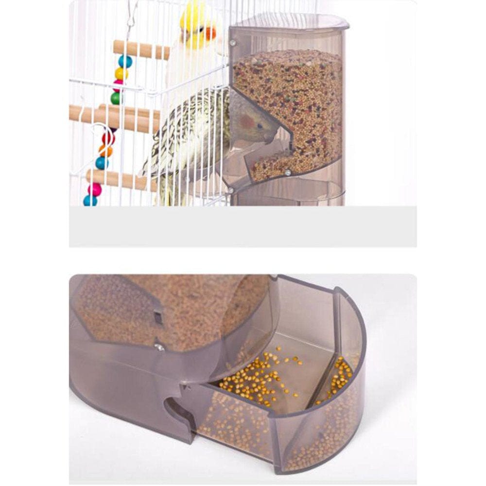 Without Mess Bird Cage Feeders Automatic Parrot Seed Tube Birds Cage Accessories Animals & Pet Supplies > Pet Supplies > Bird Supplies > Bird Cage Accessories Colcolo   