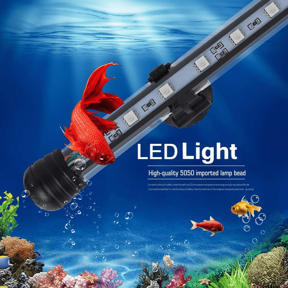 WLTHO 7.5-30 in Submersible Aquarium Light, Color Changing LED Fish Tank Light with Timer 4H/8H/12H Auto On/Off Dimmable LED Lights for Fish Tank 10-45 In Animals & Pet Supplies > Pet Supplies > Fish Supplies > Aquarium Lighting WLTHO   