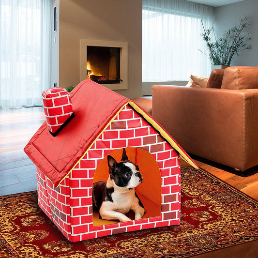 WOCLEILIY Foldable Dog House Small House Pet Bed Tent Cat Kennel Indoor Portable Trave EAN13 Animals & Pet Supplies > Pet Supplies > Dog Supplies > Dog Houses WOCLEILIY   