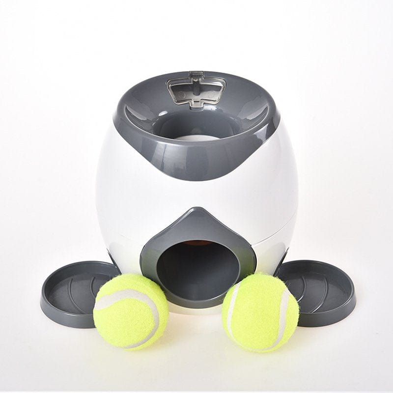 Wodondog Pet Dog Toy Food Reward Toy with 2 Tennis Balls Slow Feeder Green Animals & Pet Supplies > Pet Supplies > Dog Supplies > Dog Toys Wodondog Gray  